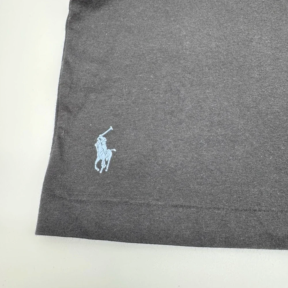 Polo Ralph Lauren Print Shop Black Mens XLT  Graphic Logo T-Shirt   Big & Tall